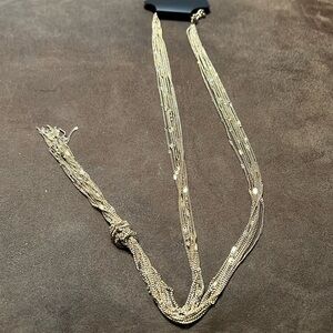 NWT Metal Knotted Necklace